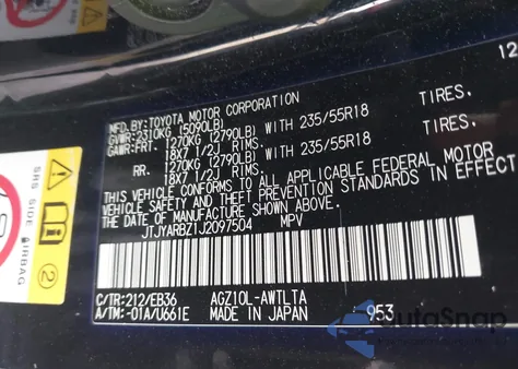 2018 Lexus Nx 300 F Sport z USA, uszkodzony, nr VIN JTJYARBZ1J2097504